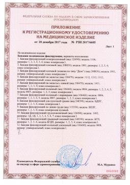 РЗН 2017/6605 (2). Бандаж фиксирующий грудопоясничный Польза 1402