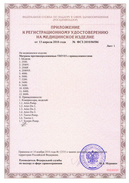 ФСЗ2010/06586 (2). Матрас противопролежневый Trives 5000