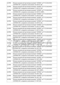 РЗН 2017/6409 (11). Матрац противопролежневый Армед М3П1