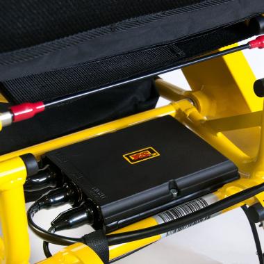 Кресло-коляска c электроприводом и подголовником для инвалидов Мега-Оптим FS127. Простое управление