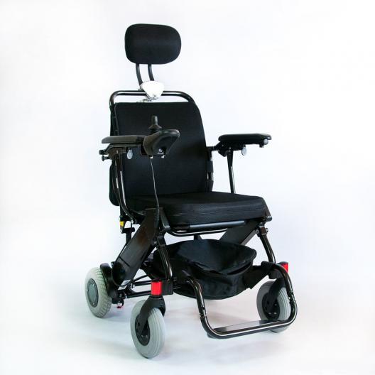 Кресло-коляска c электроприводом и подголовником для инвалидов Мега-Оптим FS127 1