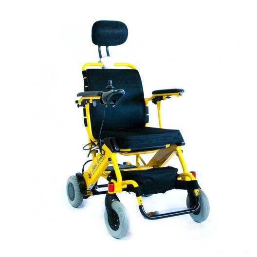 Кресло-коляска c электроприводом и подголовником для инвалидов Мега-Оптим FS127 1