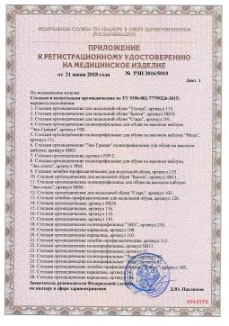 РЗН 2016\5010. (2). Стельки индивидуальные ортопедические  детские Orto.Nik SB24-К