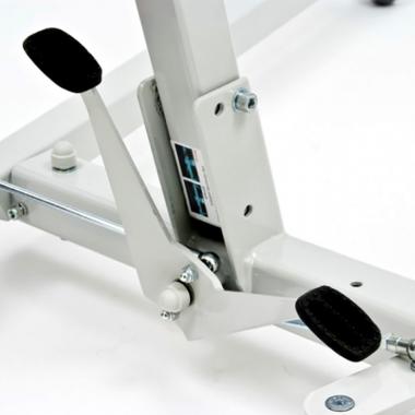 Подъемник электрический передвижной Rebotec Арнольд 320.00. Регулировка опорных лап