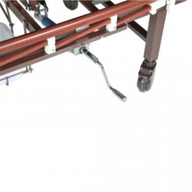 Кровать медицинская механическая с санитарным оснащением  с функциями "кардио-кресло" Шандонг DHC FF-2. Функция переворачивания