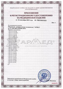 РЗН 2015/3221 (2). ОБЛУЧАТЕЛЬ - РЕЦИРКУЛЯТОР Армед СН 211-115 М (Лампа 2х15 Вт)