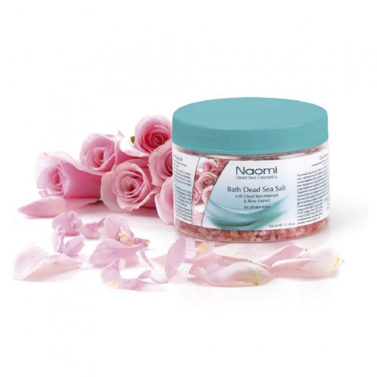 Соль Мертвого моря с экстрактом розы  Naomi  1