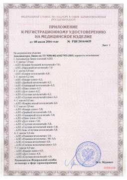 РЗН 2016/4435 (2). Аппликатор двойной Ляпко AD-105-460