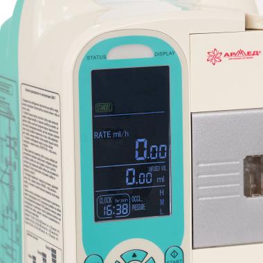 Дозатор медицинский для внутривенного вливания Армед LINS-7. Информативный ЖК-дисплей