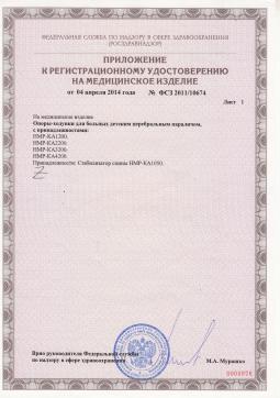 ФСЗ 2011/10674 (2). Опоры-ходунки для больных ДЦП Мега-Оптим HMP-KA 2200