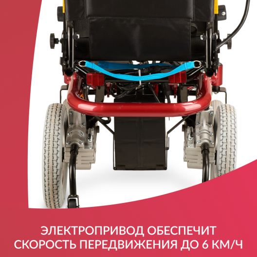 Кресло-коляска c электроприводом для инвалидов Армед JRWD601 15