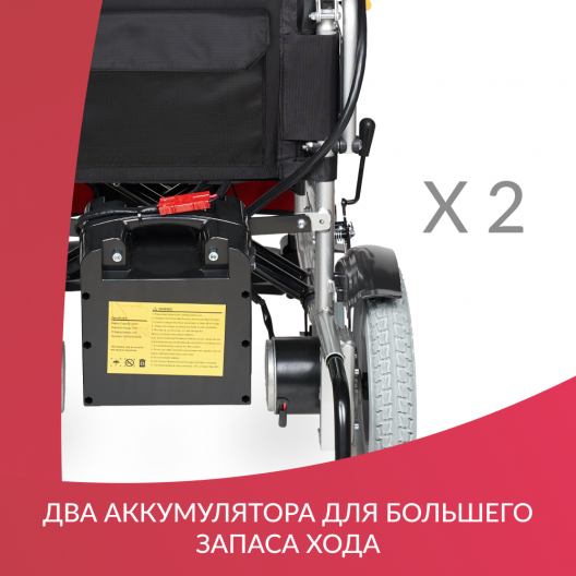 Кресло-коляска c электроприводом для инвалидов Армед JRWD1002 8