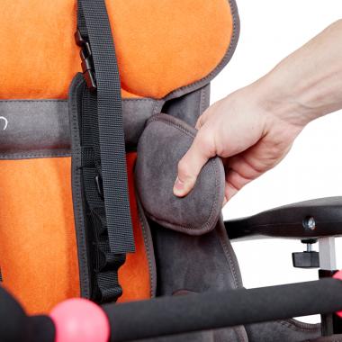 Кресло-коляска для детей с ДЦП Fumagalli Mitico Simple High-low. Продуманная обшивка