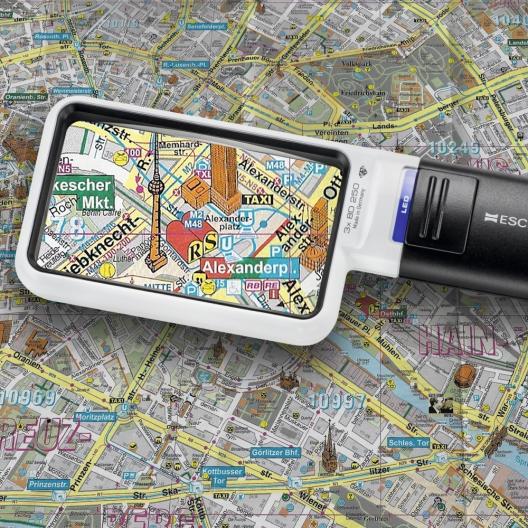 Лупа карманная с подсветкой, 90х54 мм, 3.0х, 8.0 дптр Eschenbach  mobilux LED 2