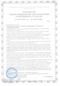 РЗН 2016/4502 (2). Лупа ручная-настольная для чтения, 100х50 мм, 2.6 х, 6.3 дптр Eschenbach  CombiPlus