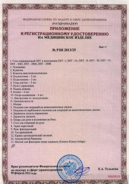 РЗН 2013/25 (2). Стол операционный DST-3004