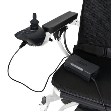 Кресло-коляска c электроприводом для инвалидов Армед JRWD602K. Управление любой рукой