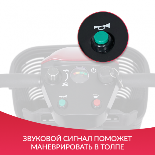 Скутер для пожилых четырехколесный Доброта Х-01 11