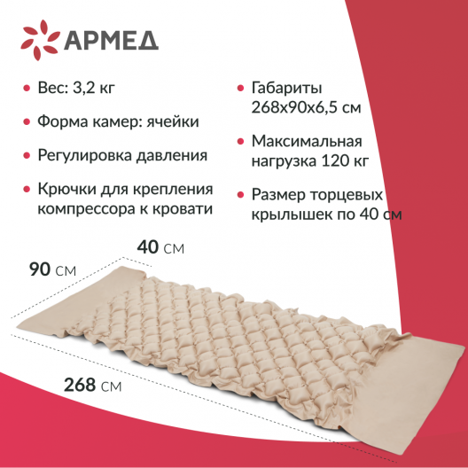 Матрас противопролежневый ячеистый Армед DGC001-1 14