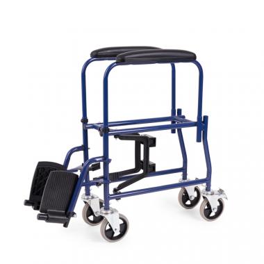 Кресло-каталка для инвалидов с санитарным оснащением Армед H 009B. Компактная конструкция