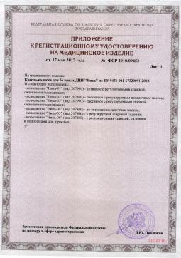 ФСР 2010/09453 (2). Кресло-коляска для детей с ДЦП Ника 04
