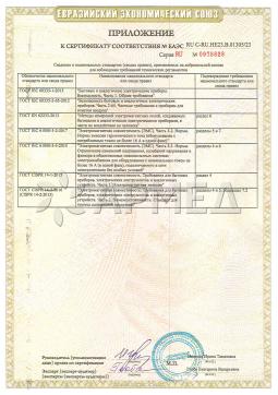 ЕАЭС RU C-RU.HE23.B.01305/23 (2). Рециркулятор бактерицидный Армед 115-22 M SLIM