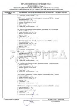 ЕАЭС N RU Д-CN.PA04.B.62475/22 (3). ТОНОМЕТР YE680B "Armed"  Армед YE680B