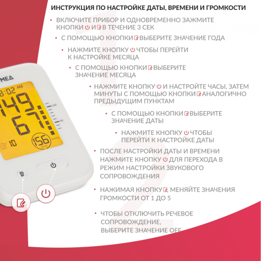 ТОНОМЕТР YE660F "Armed"  Армед YE660F 5