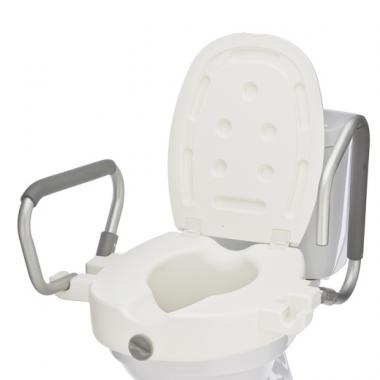 Сиденье (насадка) для унитаза Армед С60750. Откидные поручни