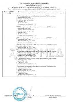 ЕАЭС N RU Д-CN.PA04.B.62475/22 (4). Тонометр Армед YE670A "Armed" 