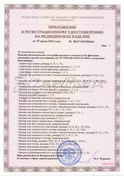 ФСР 2010/08444 (2). Бандаж поддерживающий при опущении внутренних органов КОМФ-ОРТ K-602